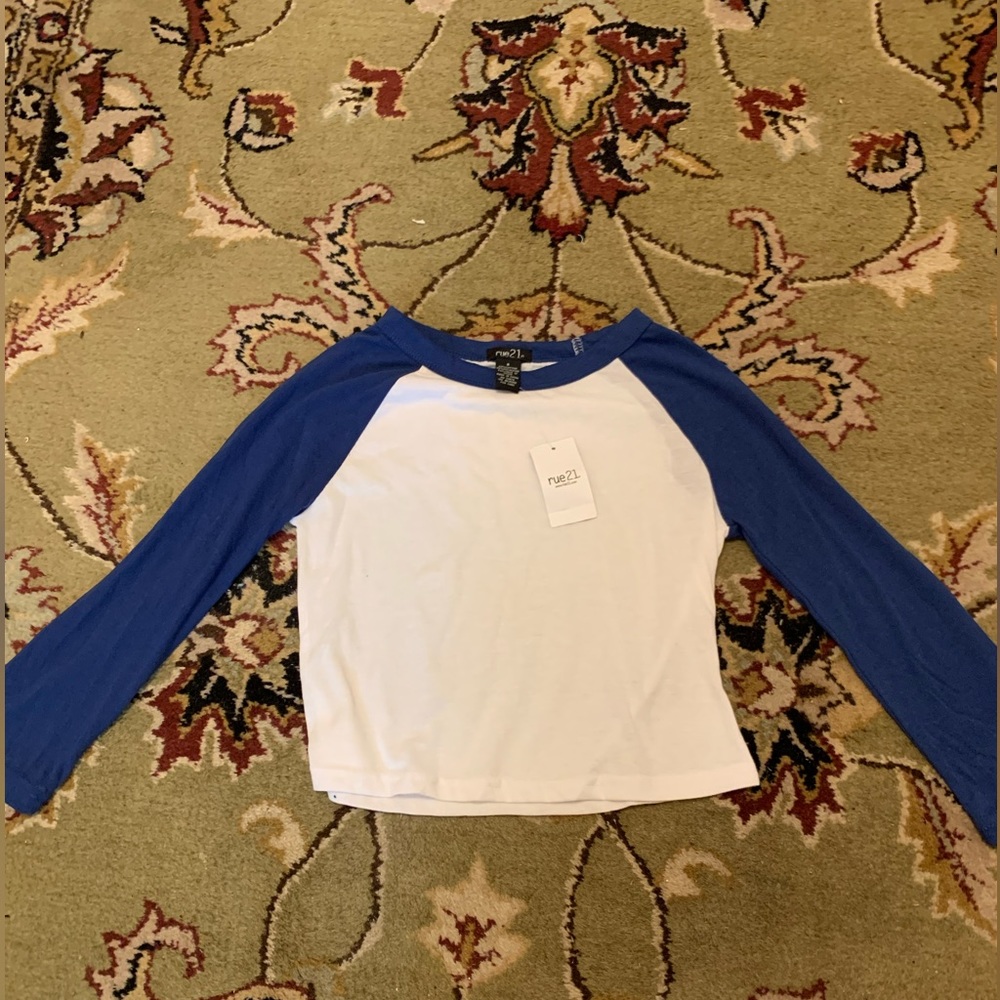 Rue 21 Base Ball Tee Crop Top